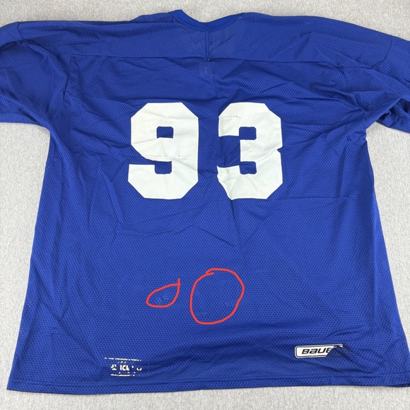 Vintage 1997 Hockey Jersey Mens XL Maranatha Camp Bauer Blue XL 90's #93 - Picture 3 of 16